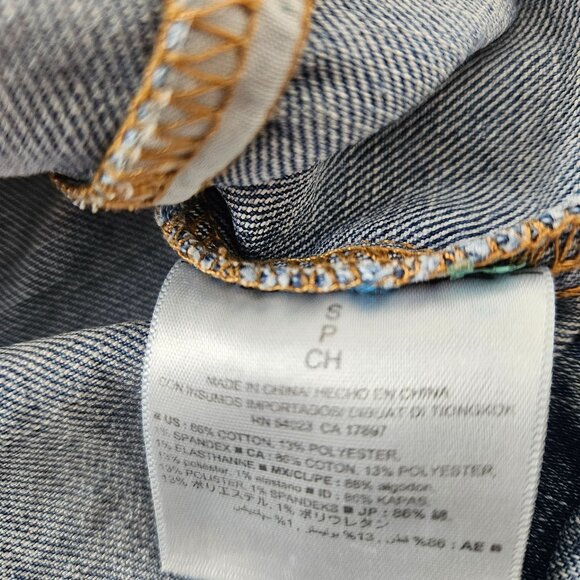 Old Navy Womens Denim Jean Jacket Size Small Blue Classic Casual Button Front - Picture 10 of 10